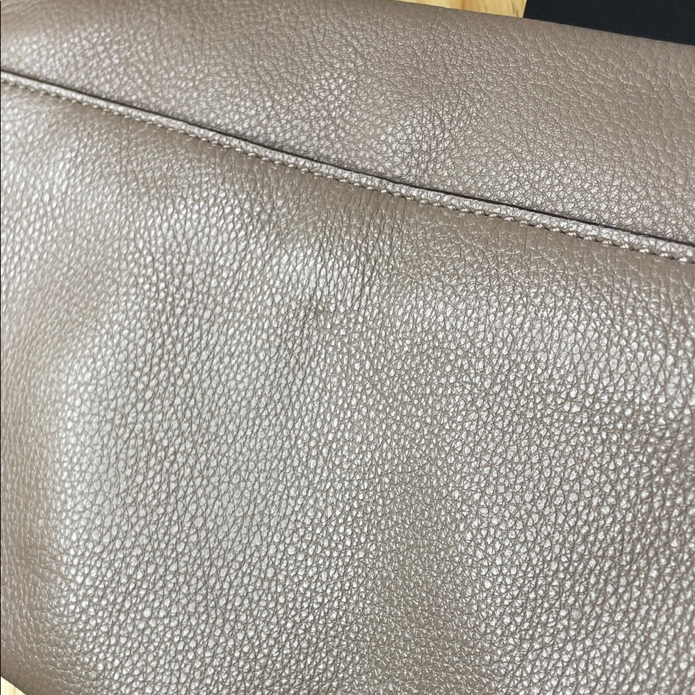 Michael Kors Taupe Leather Shoulder Bag - Picture 4 of 10